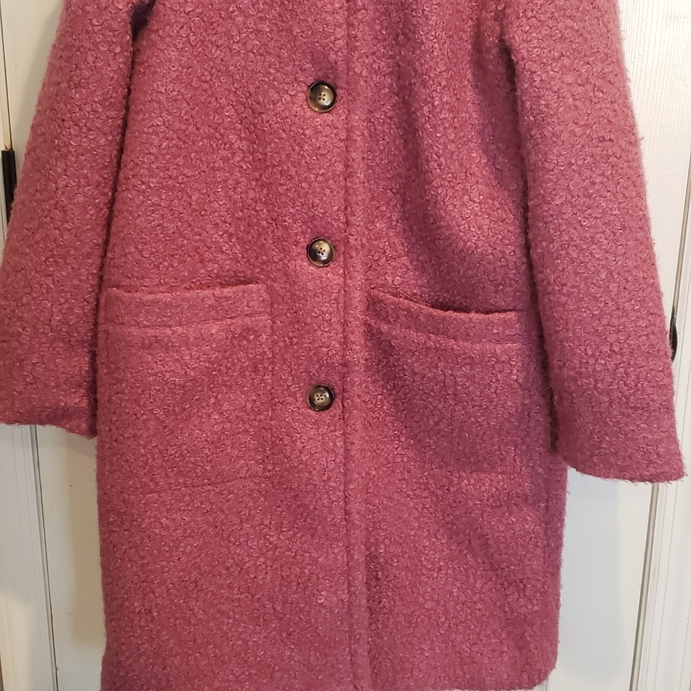 Blush colored - a new day - Teddy coat. Sz-M